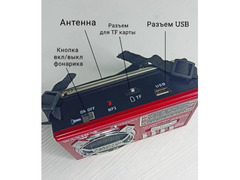 Радиоприемник ТУРИСТ портативный с фонариком маленький USB-заря - Изображение 3/8