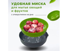 Многофункциональная ручная кухонная терка с контейнером15в1  / 6