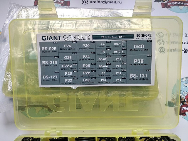 Набор О-колец Giant O-ring Kit Volvo, Hyundai, Doo - 2/3