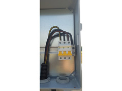 Установка столба ЛЭП подключение  220в 380в  / 4