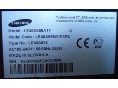 LCD телевизор 40" Samsung LE40A656A, Full HD 100Hz / 2