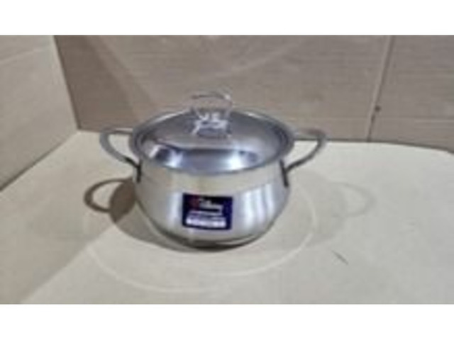 Кастрюля стальная с ручками, 20 х 10см - 2/2