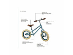 Беговел Hudora Retro Boy, голубой - Изображение 1/6
