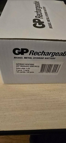 Аккумуляторные батарейки GP 1000mAh  AAA - 3/3