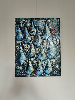 "Ночные яхты", интерьерная картина