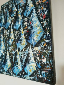 "Ночные яхты", интерьерная картина / 2