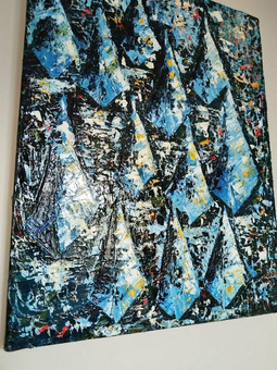 "Ночные яхты", интерьерная картина / 4