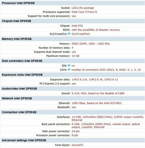 Материнская плата Intel dp55sb - 2/2