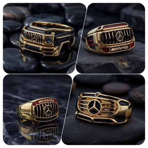 Эксклюзивные кольца  “G63 AMG ”  585 / 750 пробы - 1/4