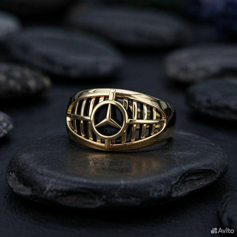 Эксклюзивные кольца  “G63 AMG ”  585 / 750 пробы - 3/4