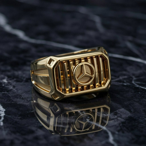 Эксклюзивные кольца  “G63 AMG ”  585 / 750 пробы - 4/4