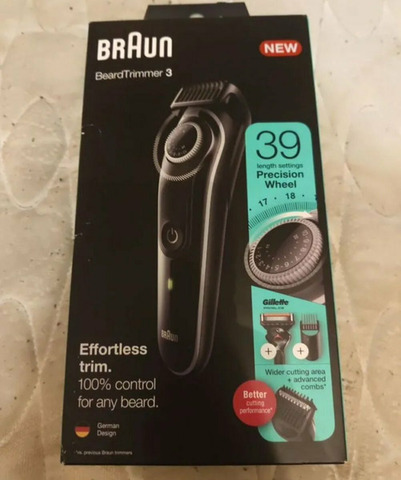Машинка для стрижки. braun beard trimmer 3 bt 3342 - 2/5