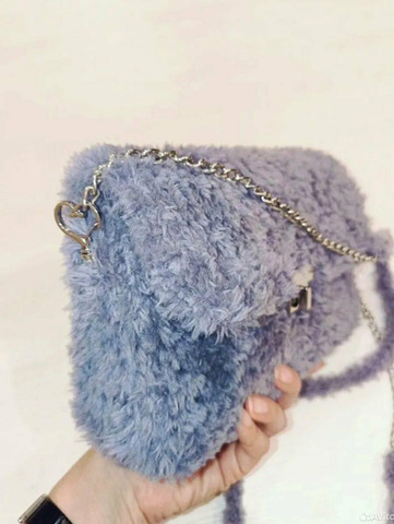 Клатч из меховой пряжи - 3/3