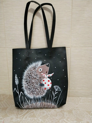 Сумка шоппер кожаная - 1/4