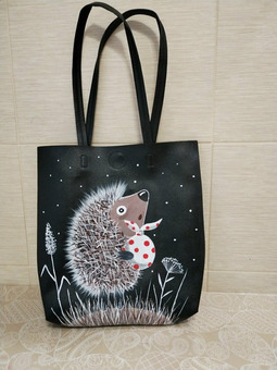 Сумка шоппер кожаная