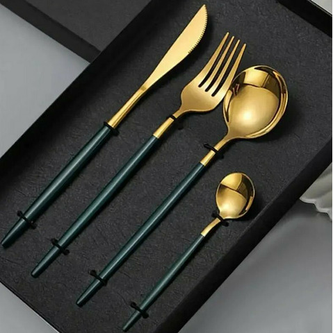 Набор столовых приборов на одну персону Золото - 5/5