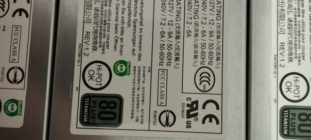 Supermicro PWS-1K03A-1R  80 Plus Titanium - 2/12