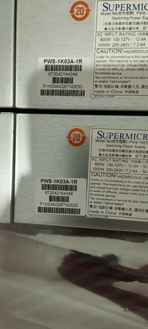 Supermicro PWS-1K03A-1R  80 Plus Titanium - 5/12