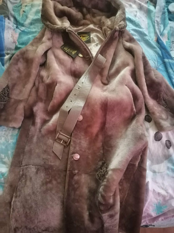 Шуба мутоновая натуральная - 7/8