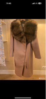 утепленное пальто с соболем