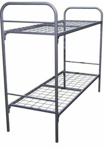 Металлические кровати одноярусные со сварной сеткой оптом - 2/8