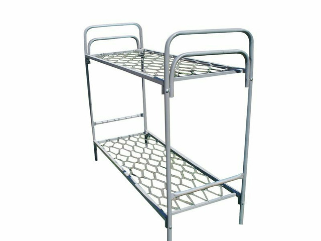 Металлические кровати одноярусные со сварной сеткой оптом - 4/8