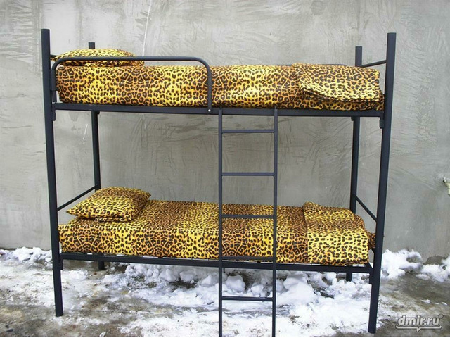 Металлические кровати одноярусные со сварной сеткой оптом - 6/8