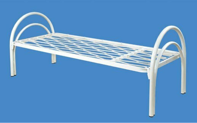 Металлические кровати одноярусные со сварной сеткой оптом - 8/8