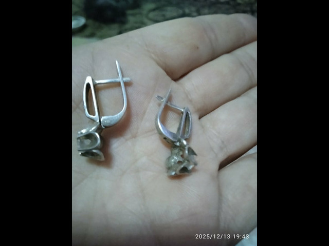 Серебряный комплект с золотыми пластинами - 2/3