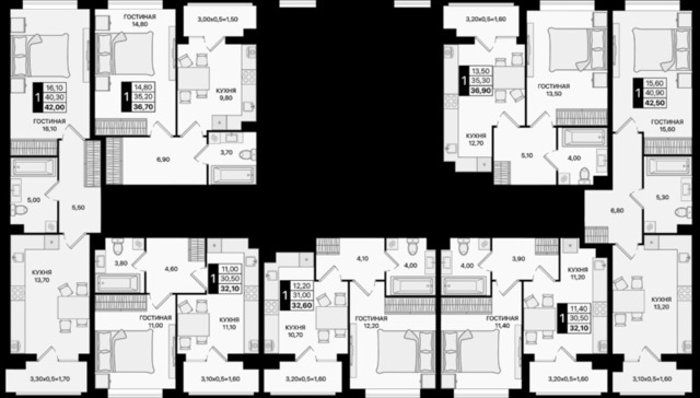 Новостройка 1 к квартира в Александровке - 9/10
