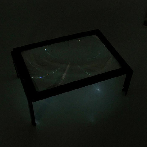 Лупа-столик 3х, для чтения книг, с подсветкой - 5/7