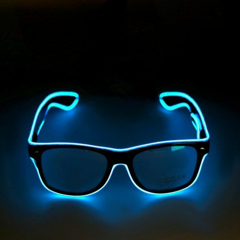 Очки с подсветкой, цвет синий - 1/3
