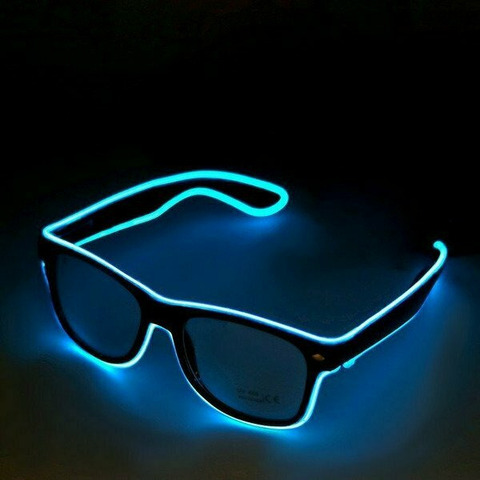 Очки с подсветкой, цвет синий - 1/3