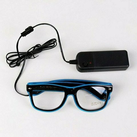 Очки с подсветкой, цвет синий - 2/3