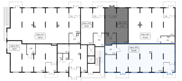 помещение S 122.8 кв.м - 4/4