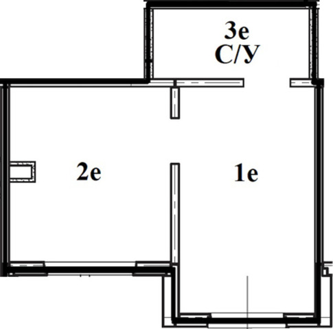 помещение S 36.9 кв.м - 2/5