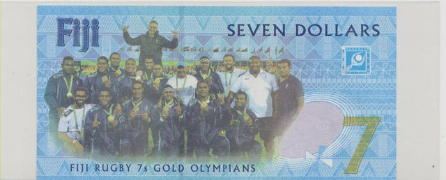 Фиджи , 7 долларов , 2016 г. , Unc . - 2/2