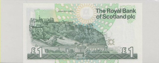 Шотландия , 1 фунт , 2001 г. , Unc . - 2/2