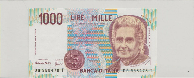 Италия , 1000 лир , 1990 г. , Unc .