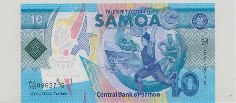 Самоа , 10 тала , 2019 г. , Unc .