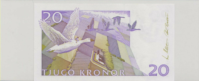 Швеция , 20 крон , 2009 г. , Unc . - 2/2