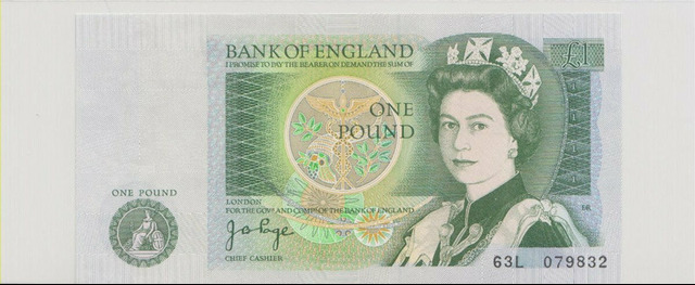 Англия , 1 фунт , 1978-84 г. , Unc .
