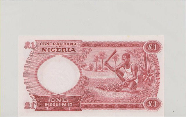 Нигерия , 1 фунт , 1967 г. , Unc . - 2/2