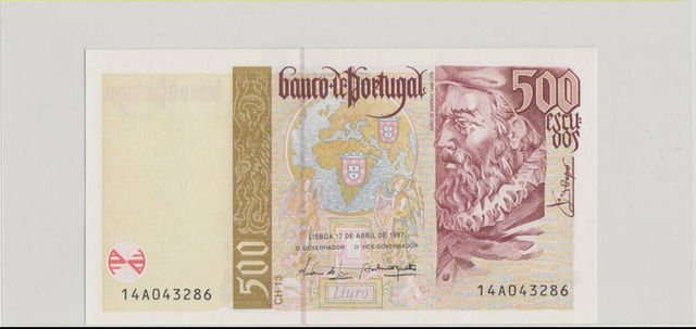 Португалия , 500 эскудо , 1997 г. , Unc .