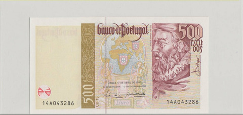 Португалия , 500 эскудо , 1997 г. , Unc .