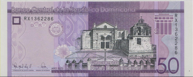 Доминиканская Республика , 50 песо , 2023 г. , Unc .