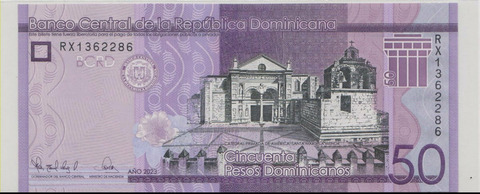 Доминиканская Республика , 50 песо , 2023 г. , Unc .
