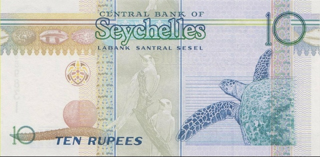 Сейшельские о-ва , 10 рупий , 2013 г. , Unc . - 2/2