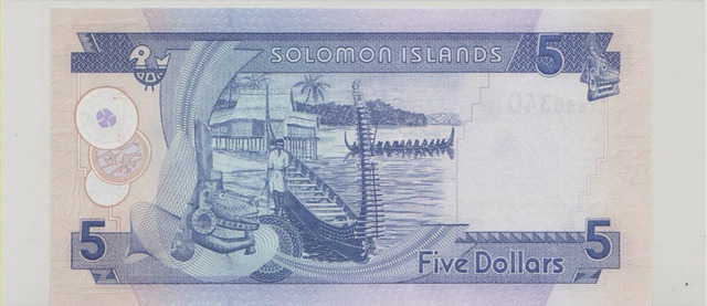 Соломоновы о-ва , 5 долларов , 2018 г. , Unc . - 2/2