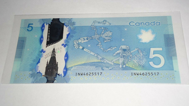 Канада , 5 долларов , 2013(2024) г. , Unc . - 2/2